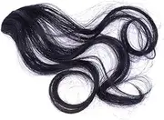 HONITANO 2Pcs Curly Bangs Fake Hair Pieces High Temperature Fiber Wig Bangs for Women Natural Black Black Brown Wave Wig Accessories for Fashionable Hair Styles