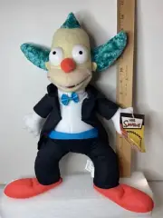 Nanco - The Simpsons - Krusty the Clown 15" Plush Stuffed Toy - New w/Tag 2005
