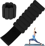 Wrist Weights Set, 2 Pack Adjustable Wearable Wrist and Ankle Weights, 450G Each