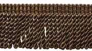 Sable Brown / 3" Bullion Fringe Trim / Decorative Gimp Design / 18 Yards
