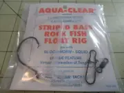 6 AQUA CLEAR STRIPED BASS 7/0 DEMON CIRCLE HOOK FLOAT RIGS ROCK FISH RIG