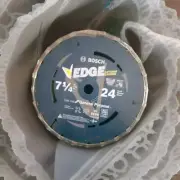(1-Pk) Bosch Edge Circular Saw Blades 24 Tooth for Framing 7-1/4"