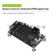 Computer Chassis PWM Violent Fan Speed Controller 9-Channel Fan Hub Controller U