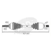 GSP CV Shaft - CVS.670B