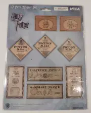 Harry Potter Neca 10 Piece Magnet Set Potions/New Unused/Polyjuice/Mandrake