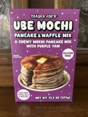 Trader Joes UBE MOCHI Pancake & Waffle Mix