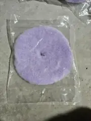 Lake Country Purple Foam Wool Buffing and Polishing Pad - Knitted Wool Pads for