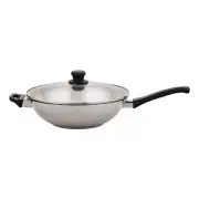 NEW Scanpan 32 cm Wok With Lid By Spotlight