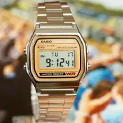 Casio A-158WEA-9 Classic Digital Watch Stainless Steel Alarm Stopwatch New