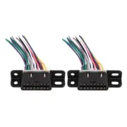 2PCS Diagnostic OBD2 16 PIN Female Connector Harness 16 PIN Female Plug