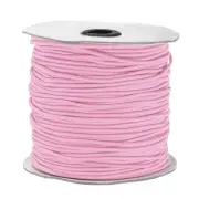 328ft(100m) 0.1"(2.5mm) Elastic String Cord Jewelry Stretchy Cord Pink