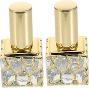 SOESFOUFU 2Pcs Perfume Spray Bottles Travel Friendly Glass Holders for Essential Oils Durable Refillable Containers Lightweight Portable Fragrance Atomizers