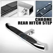 2" Stainless Chrome Trailer Towing Receiver Rear Hitch Step Bar Bumper Guard C12