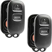 Key Fob Keyless Entry Remote Shell Case & Pad fits Toyota 1999-2001 Camry / 2003-2008 Corolla / 1998-2003 Sienna / 1999-2003 Solara, Set of 2