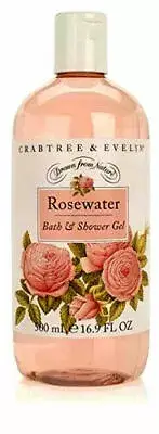 Crabtree & Evelyn ROSEWATER Bath and Shower Gel 16.9 oz