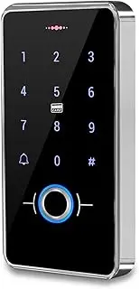 Magnetic Door Lock, Outdoor IP68 Waterproof Fingerprint Access Control Keypad RFID Keyboard Touch Panel Electronic Door Opener System 13.56MHz Cards,Home Security FANDIAO