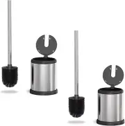 Toilet Brush with Lid - Sleek Toilet Bowl Brush and Holder - Toilet Scrubber Bru