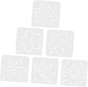 DOITOOL 6pcs Reusable Quilting Templates for DIY Patchwork Sewing Versatile Stencils for Clothes Home Decor and Creative Projects Easy to Use Flower Design Tools