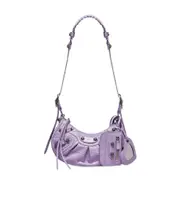 Balenciaga Le Cagole Embossed XS Shoulder Bag One size Purple