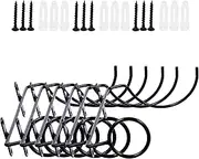 Stylish Metal Wine Rack Set 6 Single Bottle Wall Hangers Iron Wine Storage Rack for Living Room