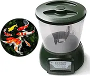 4.5L Automatic Fish Feeder for Pond, Outdoor, Timer High Capacity, Battery Powered