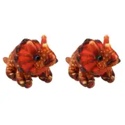 2x The Puppet Company Triceratops Finger Puppets Hand Play Toy Kids/Child 12m+