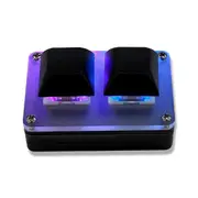 2-Key Mini Keyboard Copy & Paste Programmable Custom OSU Gaming Mechanical Keyboard with RGB Light Black