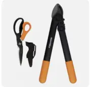 Fiskars Lopper & Garden Shear Tree Branch Twig Pruner Scissors Set TOP QUALITY!