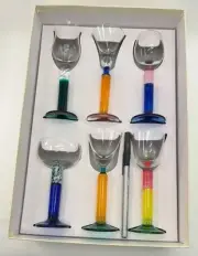 Nei man Marcus Colorful Cordial Glasses 6pc Box Set