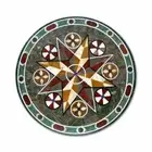 2' dining coffee center marble table top inlay malachite home decor c24