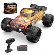Orange 1:16 four-wheel-drive high-speed RC remote control car 2.4G dual-motor Bigfoot off-road drift race,car toys，Christmas,holiday,carnival gifts