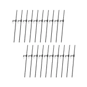 Easy to Use 20pcs Carp Fishing AntiTangle Leger Boom with Hook Snap Swivels