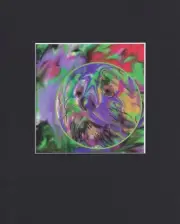 8X10 Matted Print Art Picture Jerry Garcia: Face Colorful