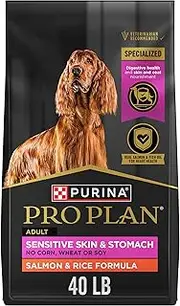 PURINA Pro Plan Sensitive Skin and Stomach Dog Food Salmon and Rice Formula - 40 lb. Bag