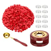 Wax Seal Kit, 360 Pcs Wax Beads Stamp Seal Kit, Red