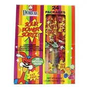 Sour Power Straws Sortz 4Flavors, 24 Count (SUGAR CANDY - REGULAR SIZE)
