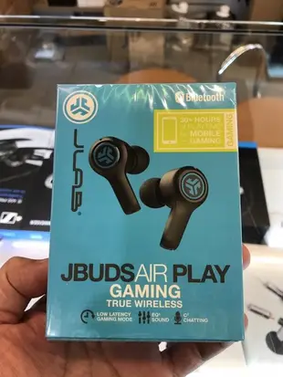 東京快遞耳機館 開封門市 JLab JBuds Air Play 真無線藍牙電競耳機 藍芽5.0 (10折)