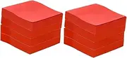SECFOU Red Adhesive Sticky Memo Notes Square Memo Pads for Office and School 100 Sheets/pad Kawaii Design for Daily Use