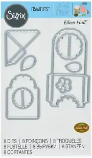 Sizzix Framelits Bookmark, Pocket & Tag 8pk #662355 Retail $19.99 by Eileen Hull