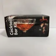 16 Pc+Stand Bartender Kit, Complete Cocktail Shaker Bar Tools Set & Recipe book