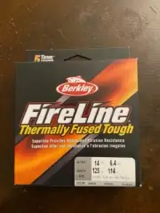 1 - Berkley, FireLine, Thermally Fused Superline, Crystal, 14 lb. test, 125 yrds