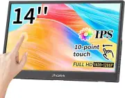 Touchscreen, Portable Monitor 14-inch Full HD 1200P Built-in Tripod and Dual...