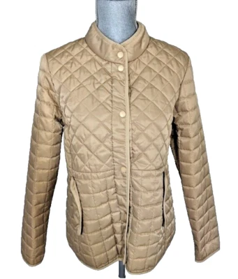 Rebecca Minkoff Tan Diamond Quilted Short Jacket, M, NWT $228.00