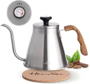 Gooseneck Kettle, 37Oz Pour over Coffee Kettle with Built-In Thermometer, Anti-H