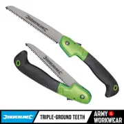 Tree Pruning Tri-Cut Folding Hand Saw Sawing Wood Branch Trim Gardening Tool