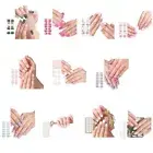 16 Pcs Gel Sticker Long Lasting Gel Wraps with Soft Glossy Gel Finish