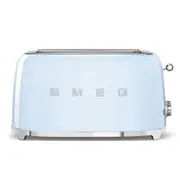 Smeg Retro Style 4 Slice Toaster Extra Wide - Pastel Blue