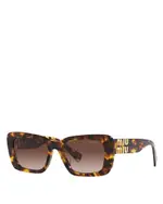 Miu Miu Rectangle Sunglasses, 53mm