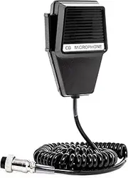 [Fumei] 4 PIN CB Microphone Speaker Compatible with Cobra Superstar Midland Uniden Audioline CB Radios
