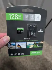 Micro SD Card 128gb Pny Elite -x And A Micro Chip